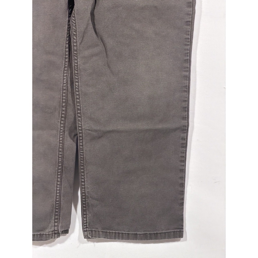 Carhartt Dungaree Work Pants Mens 36x30 Moss Green Canvas Relaxed Fit - Picture 12 of 16